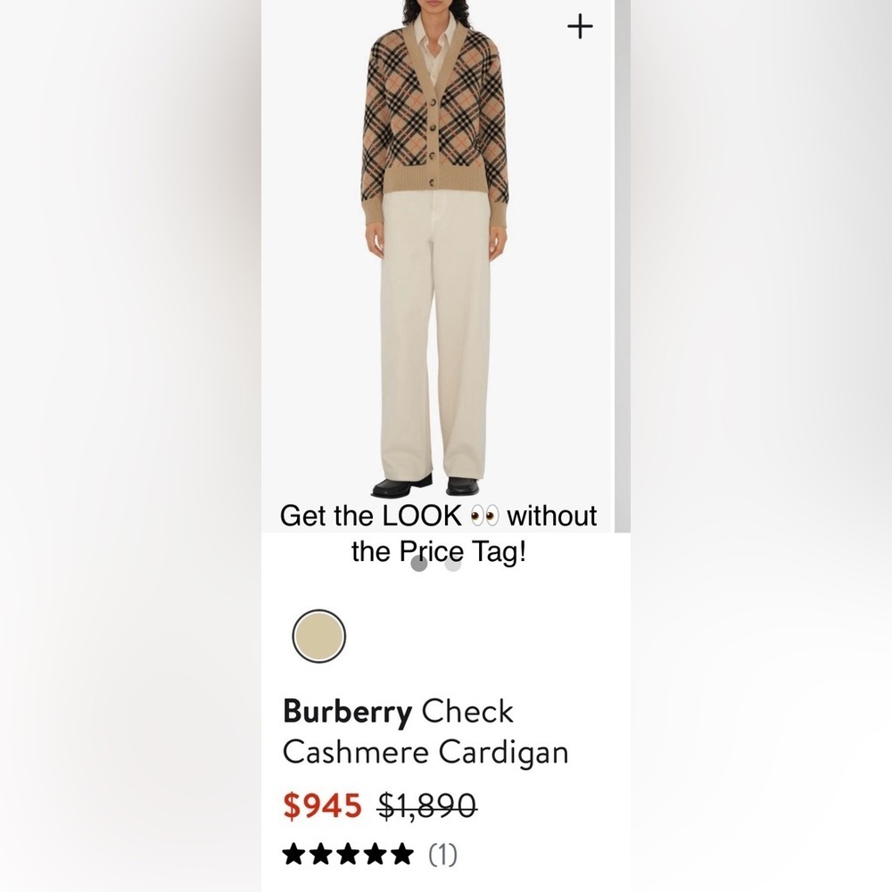 Women's Kim Rogers Plaid 3/4 Sleeve‎ Sweater Jacket - Picture 3 of 7